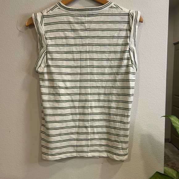 Veronica Beard Jeans Striped Sleeveless Pima Cotton Top Size S - Picture 5 of 6